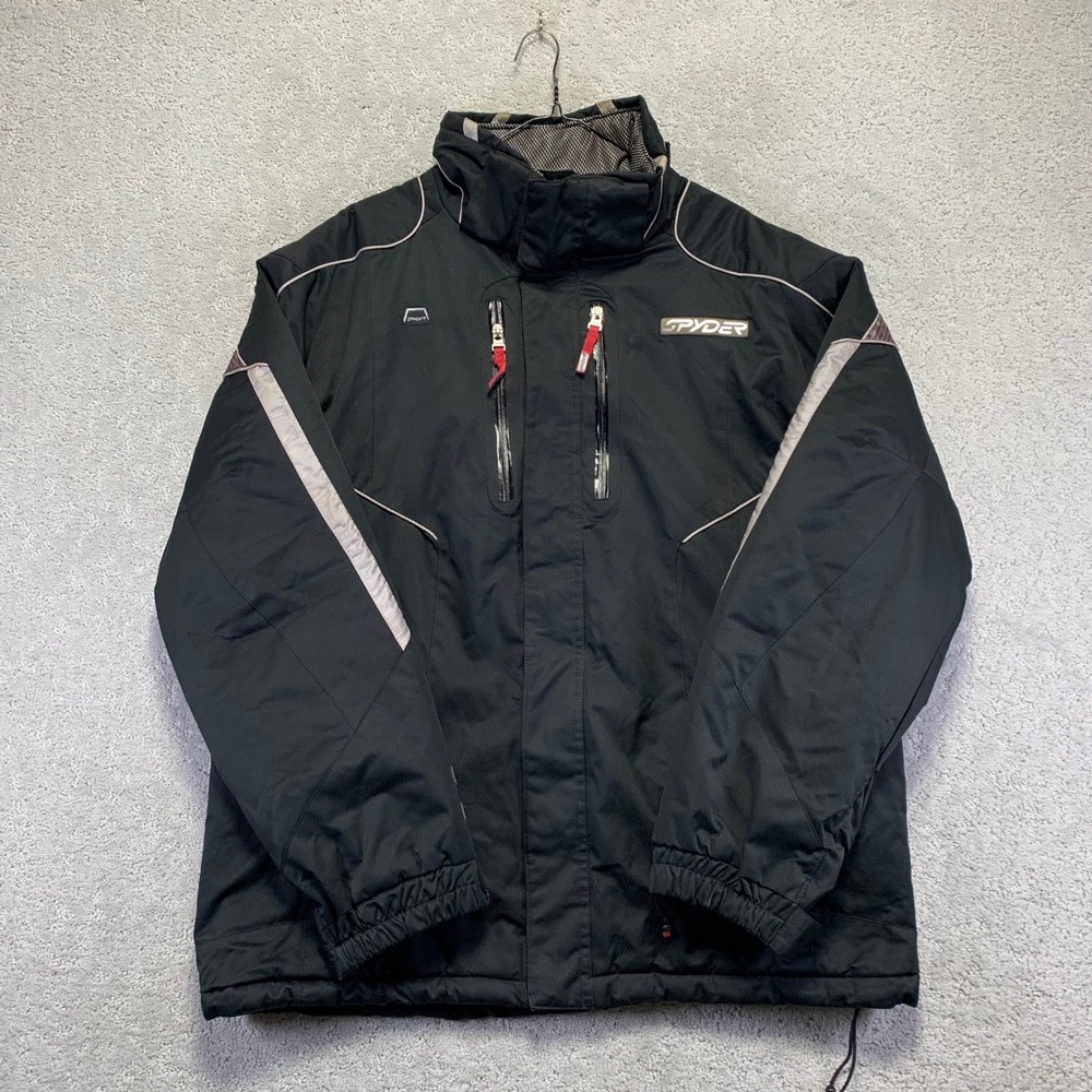 VINTAGE Spyder Ski Jacket Mens 2XL Black Limited Edition Signature Series 2006‎